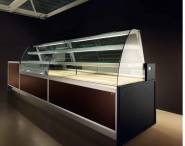 banco pane con vetri curvi